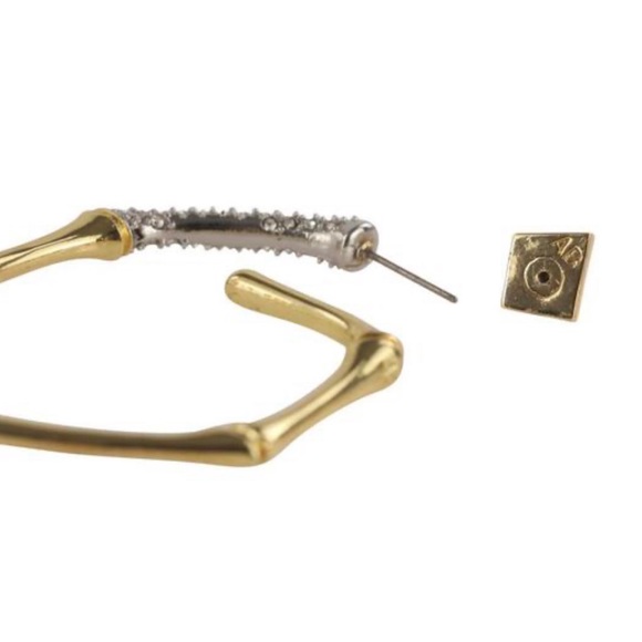 ALEXIS BITTAR • Brilliant Bamboo Hoop Earrings - Picture 6 of 7